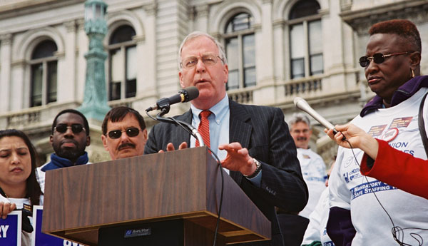 Speaking at Health Care Rally