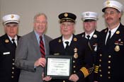 Community Service Award for David Seip for  56 years in Levitt Fire Dept