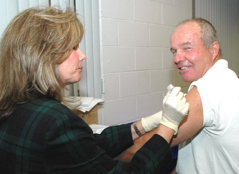 Flu Shot Senior Fair Michael Nastri Mass